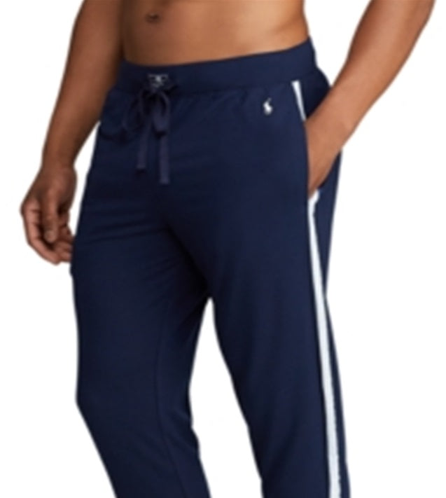 Calça jogger Ralph Lauren masculina mini Terry azul tamanho médio