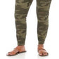 Calça jeans skinny camuflada infantil rosa da Celebrity, tamanho 9, verde