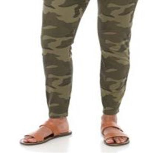 Calça jeans skinny camuflada infantil rosa da Celebrity, tamanho 9, verde