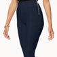 Calça skinny feminina INC International Concepts com zíper duplo e cintura alta, azul, tamanho 2