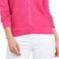 Cardigan feminino com ponto pavão Charter Club rosa tamanho extrapequeno