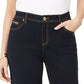 Shorts jeans femininos Curvy Fit Tikglo com punho, azul, tamanho 2, da INC Iternational Concepts