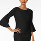 Vestido Calvin Klein Feminino Manga Sino Preto Tamanho 2 Petite