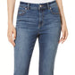 Calça jeans skinny cropped de cintura alta feminina INC Iternational Concepts, azul, tamanho 6, pequena