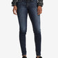 Calça jeans skinny feminina Suki Curvy Fit da Silver Jeans Co., azul, tamanho 27