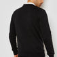 Jack &amp; Jones Moletom masculino com gola redonda, preto, tamanho extragrande