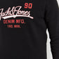 Jack &amp; Jones Moletom masculino com gola redonda, preto, tamanho extragrande
