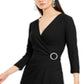 Vestido envelope feminino INC Iternational Concepts com strass, preto, tamanho XX-G