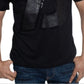 Camiseta masculina Sean John com estampa de pele de cobra sintética - Preto azeviche, tamanho 2XLRG
