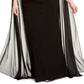 Vestido de capa de chiffon feminino Betsy &amp; Adam, preto, tamanho 22W