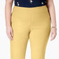 Calça feminina Charter Club Plus Cambridge Tummy Control, amarela, tamanho 18W