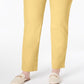 Calça feminina Charter Club Plus Cambridge Tummy Control, amarela, tamanho 18W