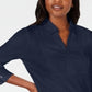 Karen Scott Top Feminino de Algodão com Ilhós Azul Tamanho Médio