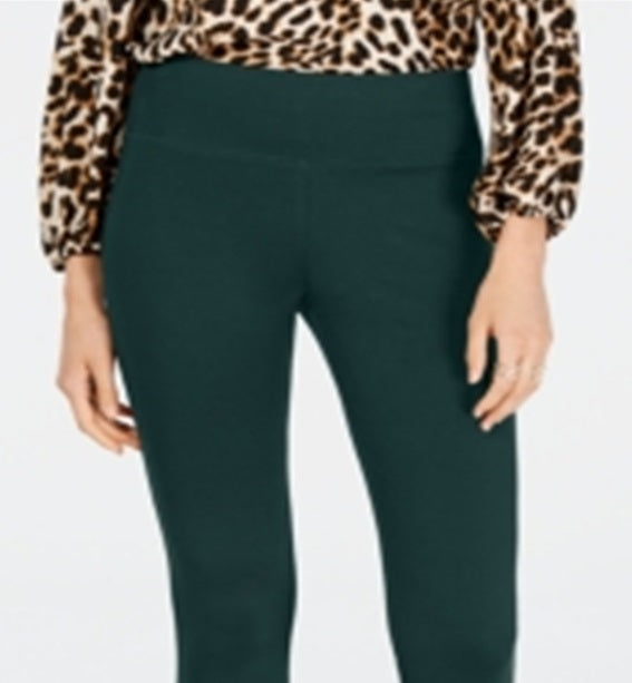 Leggings femininas sem costura INC Iternational Concepts, verde, tamanho 10, pequena