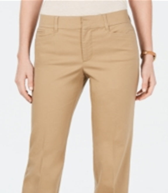Calça feminina Charter Club com controle de barriga, marrom, tamanho 4