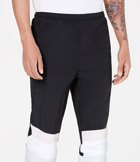 Calça jogger masculina Ideology Activewear Colorblock preta tamanho XXX-G