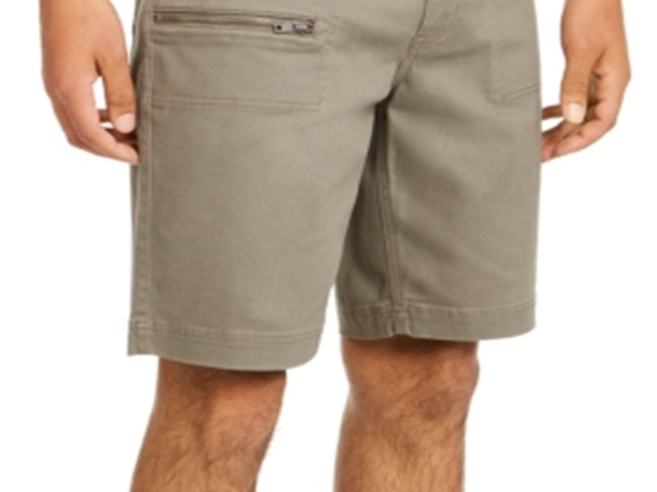 Shorts Ollie com zíper masculino INC International Concepts, marrom, tamanho 34