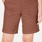 Shorts femininos com bolso duplo e punho, estilo &amp; co, vermelho, tamanho 10