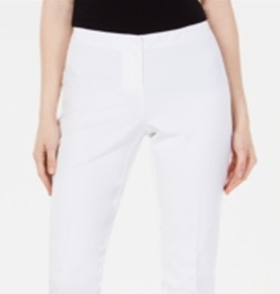 Calça skinny Hollywood feminina Alfani Bi Stretch, branca, tamanho 14 Petite