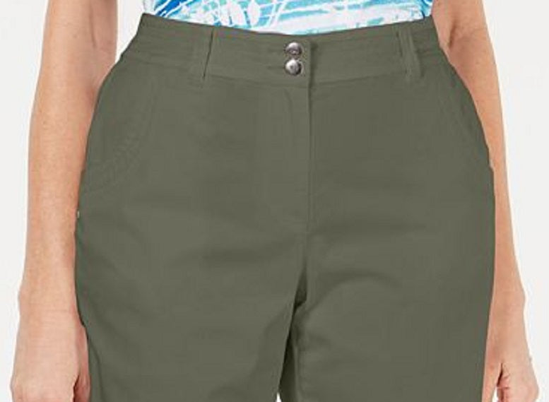 Shorts Curvo Feminino Karen Scott Verde Tamanho 6