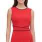 Vestido Tommy Hilfiger Feminino Sem Mangas Acima do Joelho Vermelho Tamanho 12