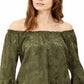 Blusa Feminina Michael Kors Bordada Verde Tamanho Médio