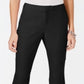 Calça feminina justa, cintura média, preta, tamanho 2, da INC International Concepts