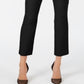 Calça feminina justa, cintura média, preta, tamanho 2, da INC International Concepts
