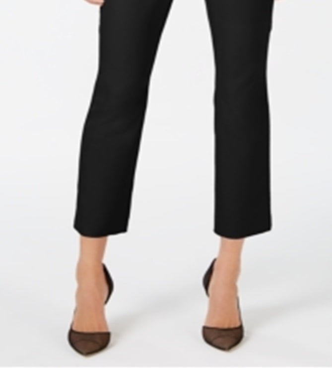 Calça feminina justa, cintura média, preta, tamanho 2, da INC International Concepts