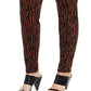Calça jeans skinny feminina plus size com estampa de tigre e cintura média da INC Iternational Concepts, marrom, tamanho PS