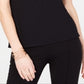 INC International Concepts Top feminino Illusion com decote halter, preto, tamanho GG