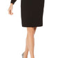 Vestido justo com aplicações Calvin Klein feminino, preto, tamanho 6