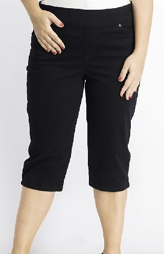 Calça jeans skinny Avery Pull on Skimmer feminina da Style &amp; Co, preta, tamanho médio