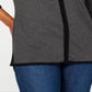 Karen Scott Blusa Feminina Heather Raglan Keyhole Cinza Tamanho X-S