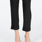 Calça feminina com cintura de saco de papel INC Iternational Concepts, preta, tamanho 6, pequena