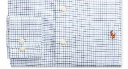 Camisa Oxford Ralph Lauren Masculina Classic Fit Easy Care Verde Tamanho 15,5X32-33