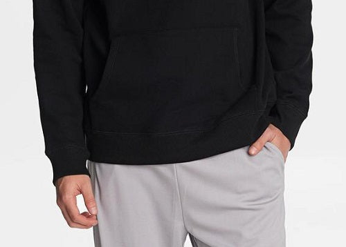 Karl Lagerfeld Moletom com capuz masculino com logotipo da cabeça, preto, tamanho médio