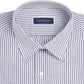 Camisa social listrada masculina Club Room Classic/Regular-Fit azul tamanho 15,5 x 34-35