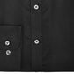 Camisa social masculina Bar III Slim Fit Stretch Easy Care com textura sólida, preta, tamanho M