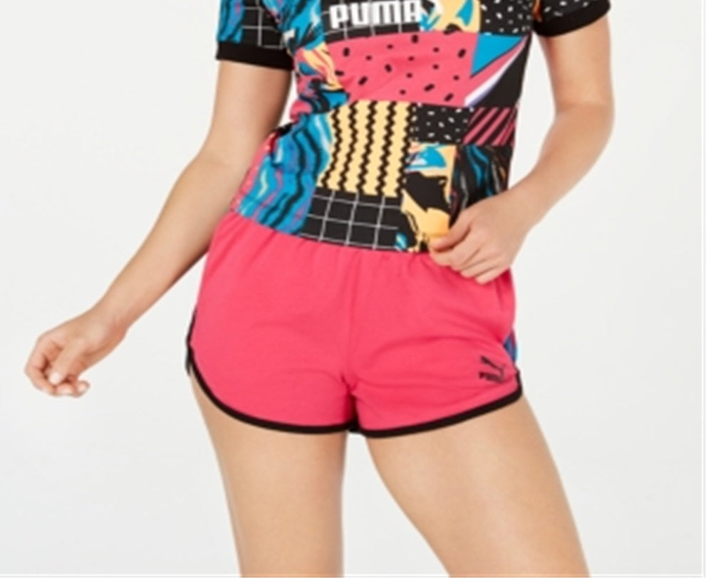 Camiseta Puma Clash Printed Cropped Feminina Preta Tamanho X-G