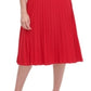 Vestido plissado de malha com cinto feminino Tommy Hilfiger, vermelho, tamanho 6, pequeno