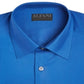 Camisa social masculina Alfani Solid Classic Regular Fit Azul Tamanho 2XL