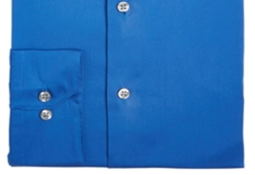 Camisa social masculina Alfani Solid Classic Regular Fit Azul Tamanho 2XL