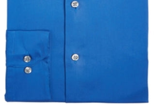 Camisa social masculina Alfani Solid Classic Regular Fit Azul Tamanho 2XL