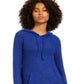 Moletom com capuz feminino Ideology Mushy-Knit azul tamanho 2XL