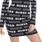 Vestido Guss Feminino Ninetta Logo Off-the-ombro Cinza Tamanho Médio