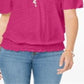 Blusa conversível ombro a ombro estilo &amp; co feminina rosa tamanho médio
