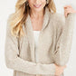 Karen Scott Cardigan Cocoon Feminino Marrom Tamanho Pequeno GG