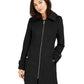 Casaco Walker com capuz Michael Kors Plus feminino, preto, tamanho 2X