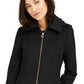 Casaco Walker com capuz Michael Kors Plus feminino, preto, tamanho 2X